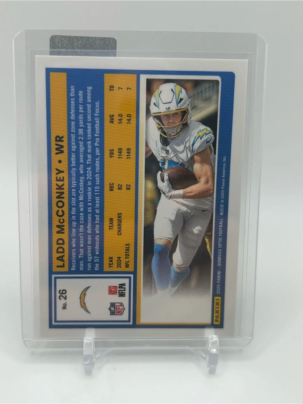 Ladd McConkey Los Angeles Chargers Football Card 🏈